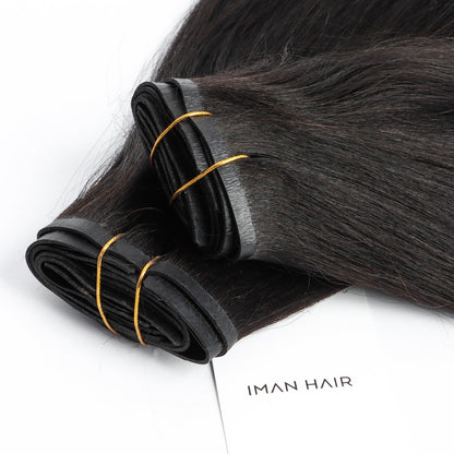 IMAN Textured Straight Hair Clip-ins